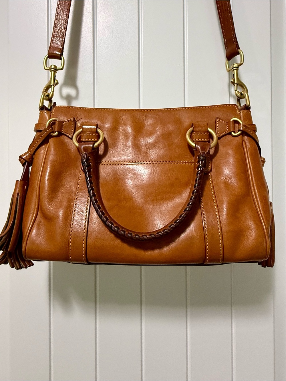 Dooney & Bourke Florentine Medium Pocket Satchel Crossbody - Picture 6 of 8